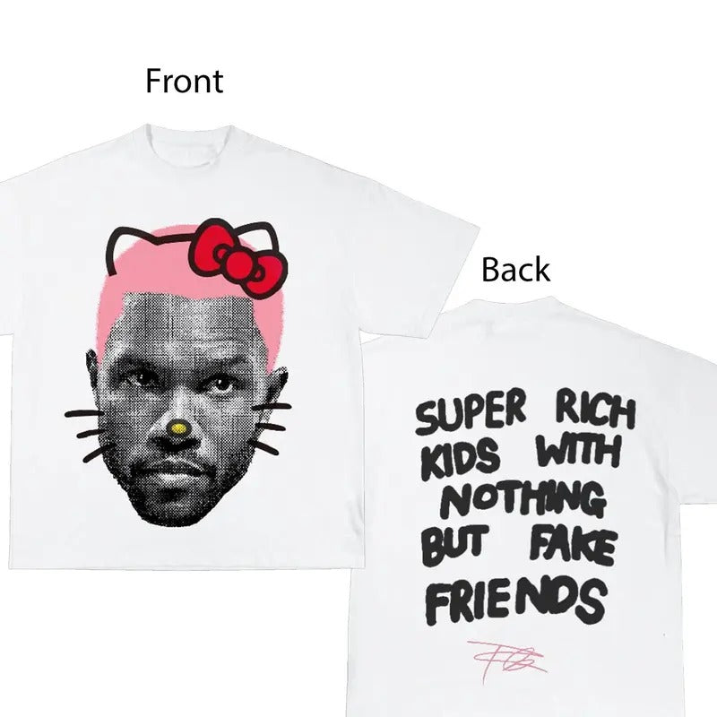 Frank Kitty PINK Graphic Tee, Streetwear Shirt, Hip Hop Graphic T-Shirt