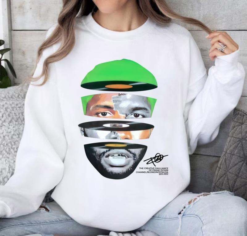 Frank Ocean Face Sweatshirt T-Shirts, Hoodie | InkThreadWorks.com