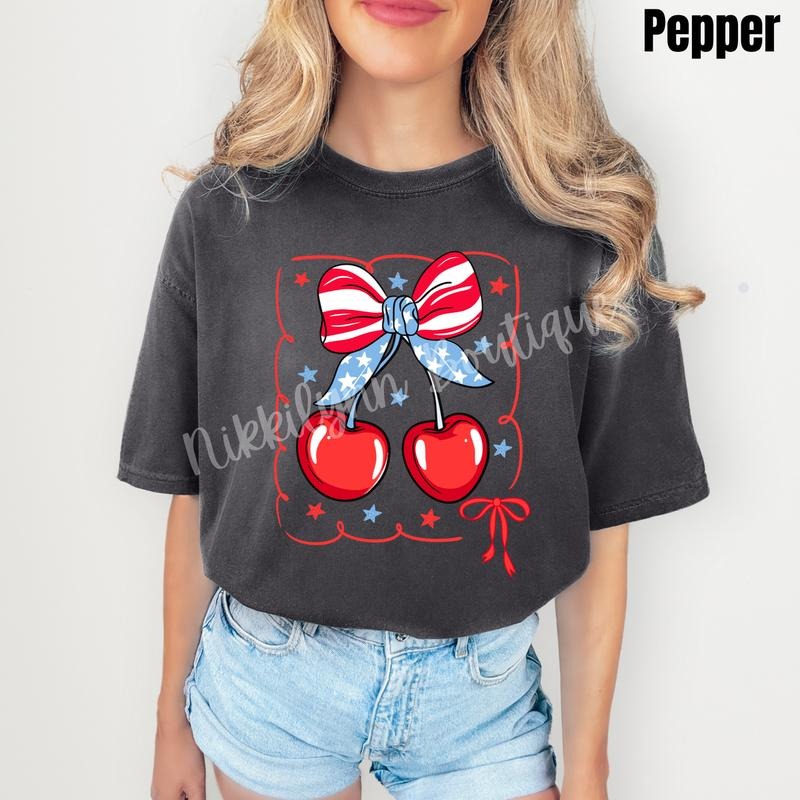 Freedom Cherries Comfort Colors T-Shirt 'NLB' Hoodie, Sweatshirt | InkThreadWorks.com