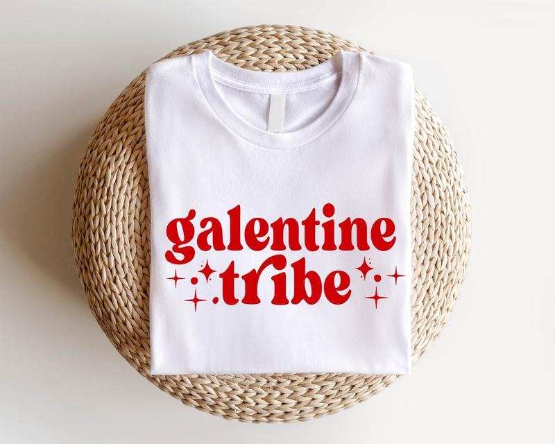 Friend Galentine's Day Shirt, Matching Besties Shirts, Girls Group Tee, Funny Valentine Gift Short Sleeve, V-day Gift Shirt for Friend, Girls Trip Funny Tee.
