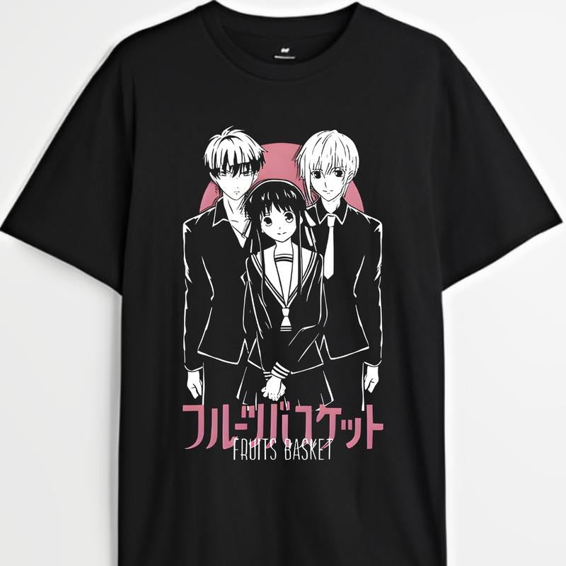 Fruits Basket T-Shirt & Sweatshirt, Kyo Sohma Kawaii Kyo Sohma Graphic Tee, Anime Manga Lover Gifts Ball Cotton