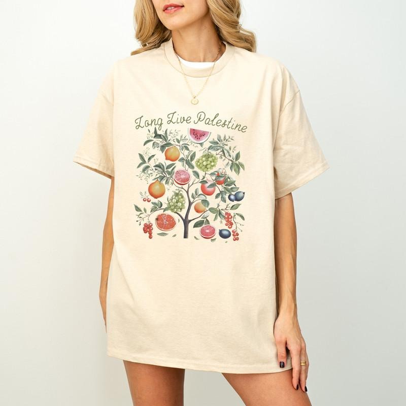 Fruits of Palestine T-Shirt, Palestine Watermelon Shirt, Olive Palestine Fruits Aesthetic Shirt, Gift for her Hoodie,...
