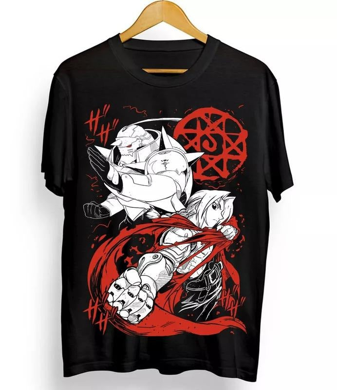 Fullmetal Alchemist T-Shirt Brotherhood Alphonse Elric Black Shirt Tee Hoodie, Sweatshirt | InkThreadWorks.com