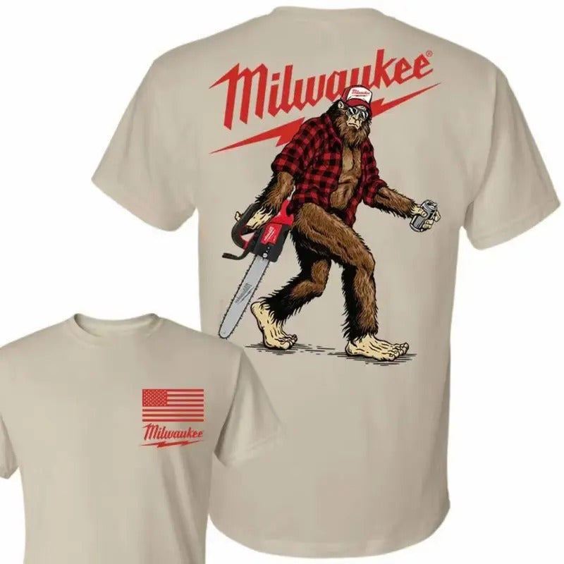 Funny Chainsaw Graphic T Shirt, Fan Tshirt, Men Graphic T-Shirt - Crewneck Menswear Top