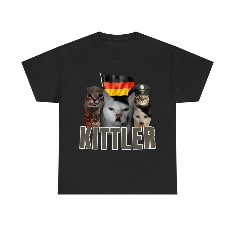Funny Meme Kittle Cat Graphic T-shirt