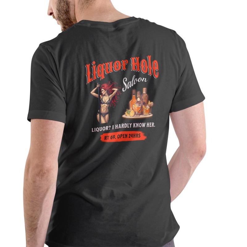 Funny Saloon T Shirt, Unisex Cotton, graphic tee