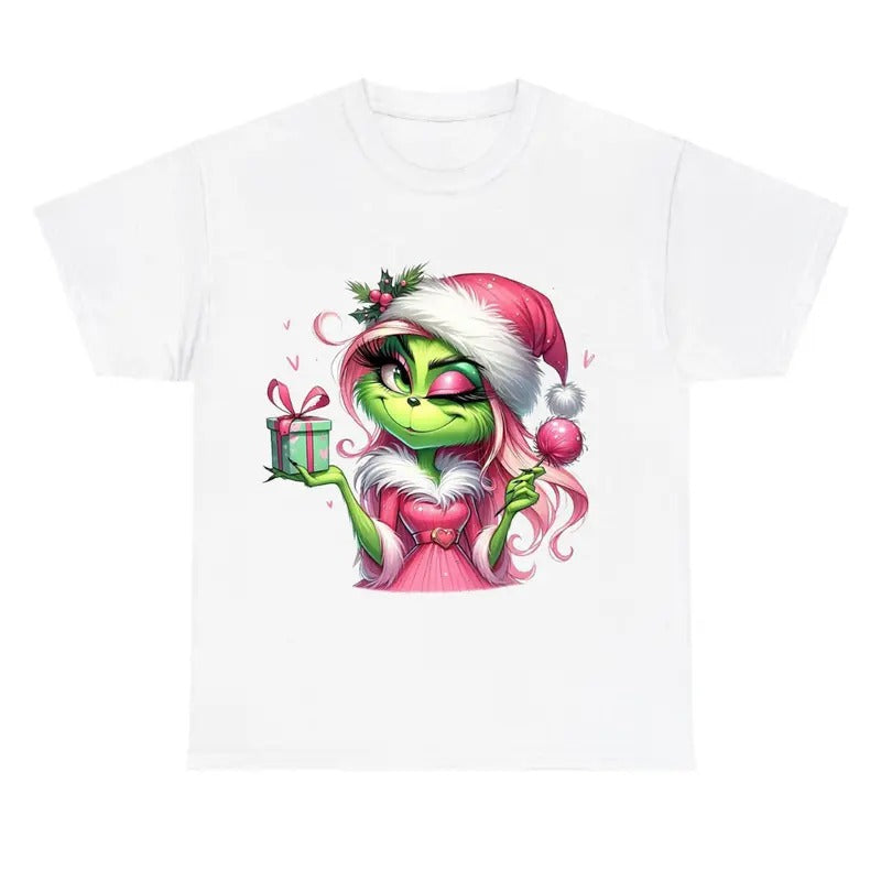 Funny Shirt, Christmas Girl Cute Boujeeee Shirt, Grinchyyy Shirt, Greenmas Shirt