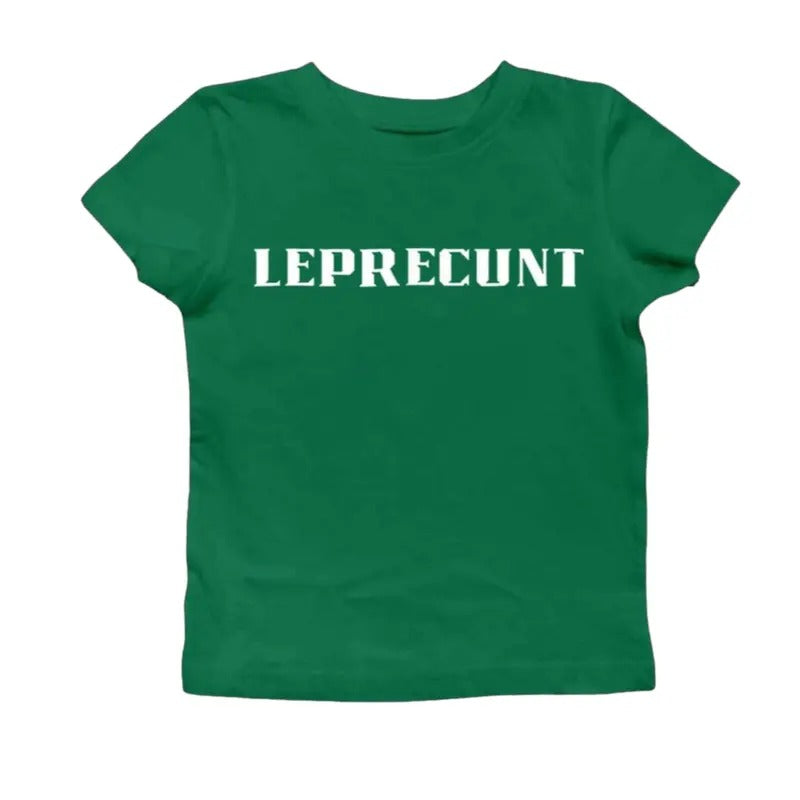 Funny St Patrick's Day Baby Tee, Lucky Leprechaun Martini Baby Tee, Trendy Lucky Day for Women, Cowgirl Lucky day Tee, Leprecunt Tee