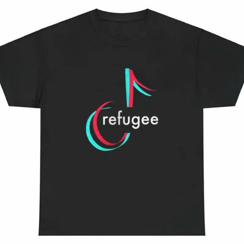 Funny Tiktok Refugee T-Shirt, Tiktok Drama Shirt, Trending 2025 Shirt Funny
