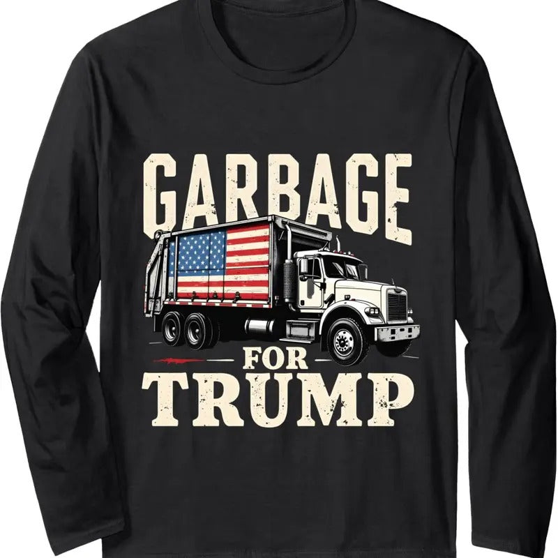 Funny Time To Take Out Garbage Biden Garbage for Trump 2024 Long Sleeve T-Shirt