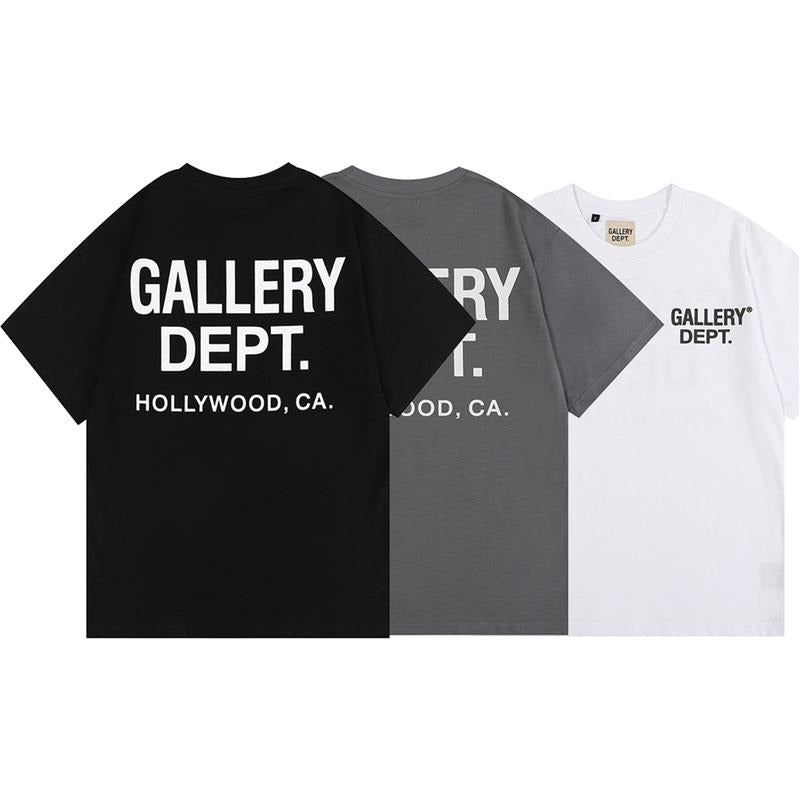 GALLERY DEPT T-shirt Cotton Fashion T shirt classic letter print T-shirts for men and women couples loose Leisure short sleeves Casual Comfort Womenswear Birthday Clothing Day Graphic