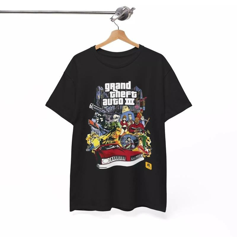 GRAND THEFT AUTO 3 T SHIRT GRAND AUTO SAN ANDREAS GTA 6 VICE CITY ROCKSTAR Hoodie, Sweatshirt | InkThreadWorks.com