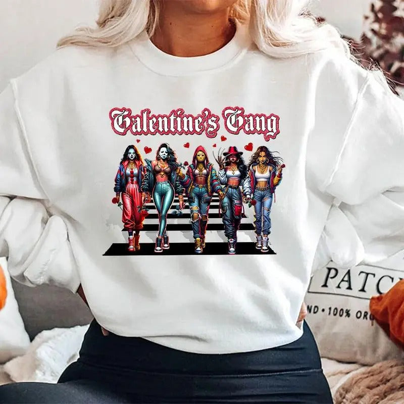 Galentine's Gang Shirt, Valentinesday Movies Shirt, VLT Graphic Tee, Valentine Girls Shirt