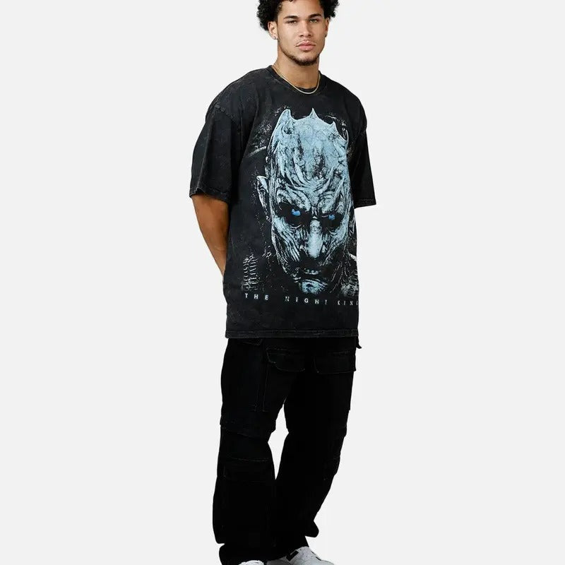 Game Of Thrones Night Kings Vintage T-Shirt T-Shirt Sweatshirt Trending Movie Shirt Menswear Womenswear Streetwear Movie Fans Graphic Crewneck Cotton