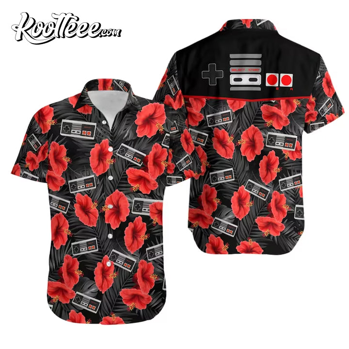 Gamer Gamepad Game Controller Hawaiian Shirt