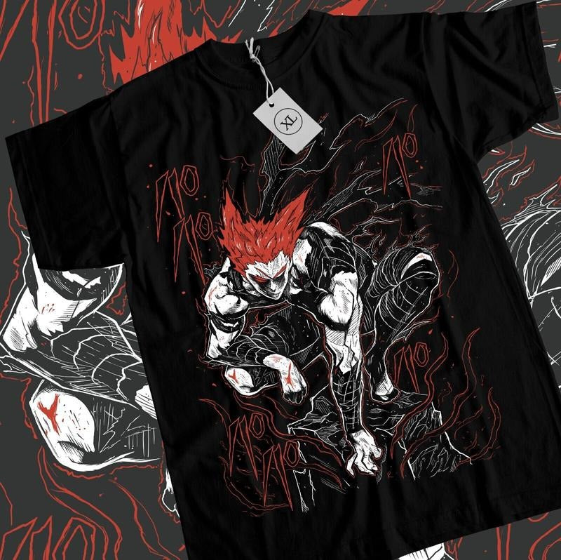 Garou T-Shirt S-4XL One Punch Shonen King Horror Anime Manga Black Tee Shirt Tshirt S-4XL Hoodie, Sweatshirt