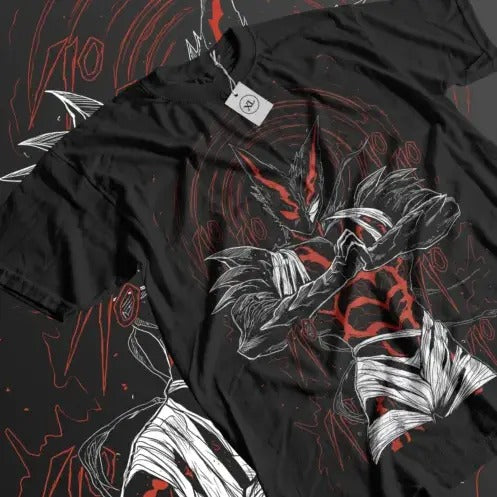 Garou T-shirt one punch Man Villain Horror Anime Manga Gift Shirt All Size