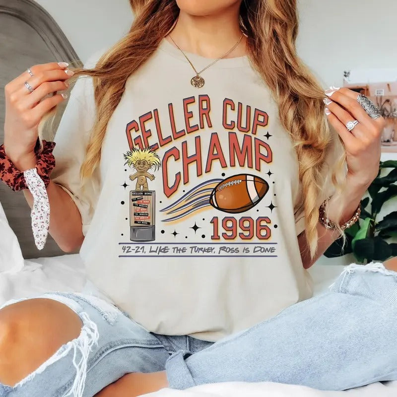 Geller Bowl Friendsgiving Shirt, Friends Thanksgiving Sweatshirt, Geller Cup The One With The Football Shirt, Geller Cup...