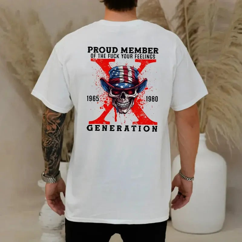 Generation X Faf0 Shirt, Raised On House Water And Neglect, Humorous Tee, Proud Member Generation, Gen X Sarcastic,...