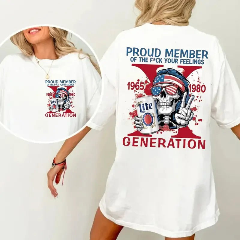 Generation X Year New Version Shirt, The True Fafo Generation X New Version Two Side Shirt, Gen X Shirt, Unisex Short...