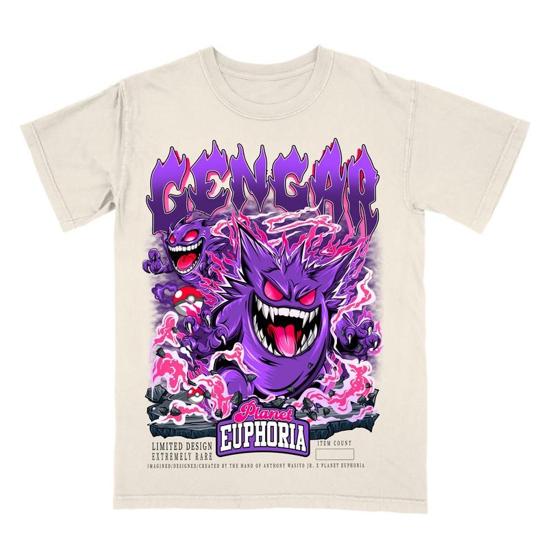 Gengar TEE | VINTAGE TEE GRAPHIC T-SHIRT | GIFT FOR FAN