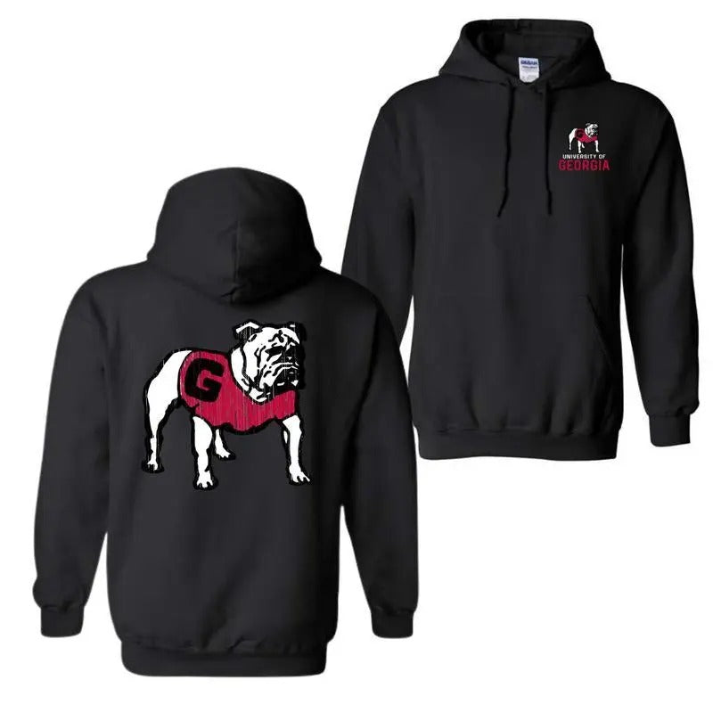 Georgia Bulldogs Vintage Logo Hoodie, For Men And Women T-Shirts, Sweatshirt | InkThreadWorks.com