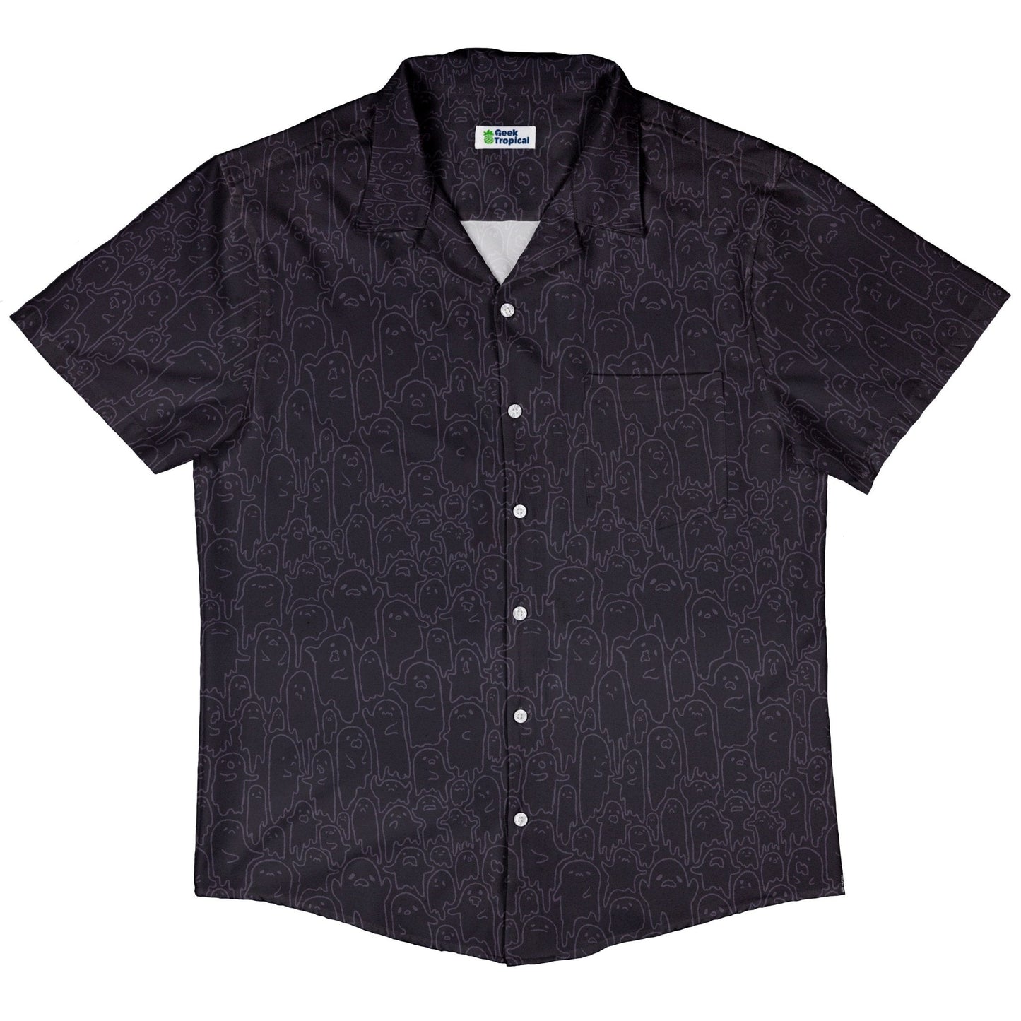 Ghost Wall Purple Button Up Shirt