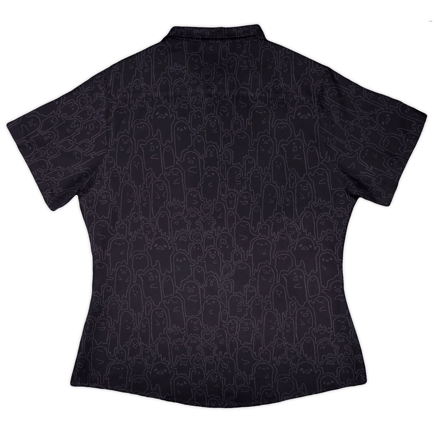 Ghost Wall Purple Curvy Button Up Shirt