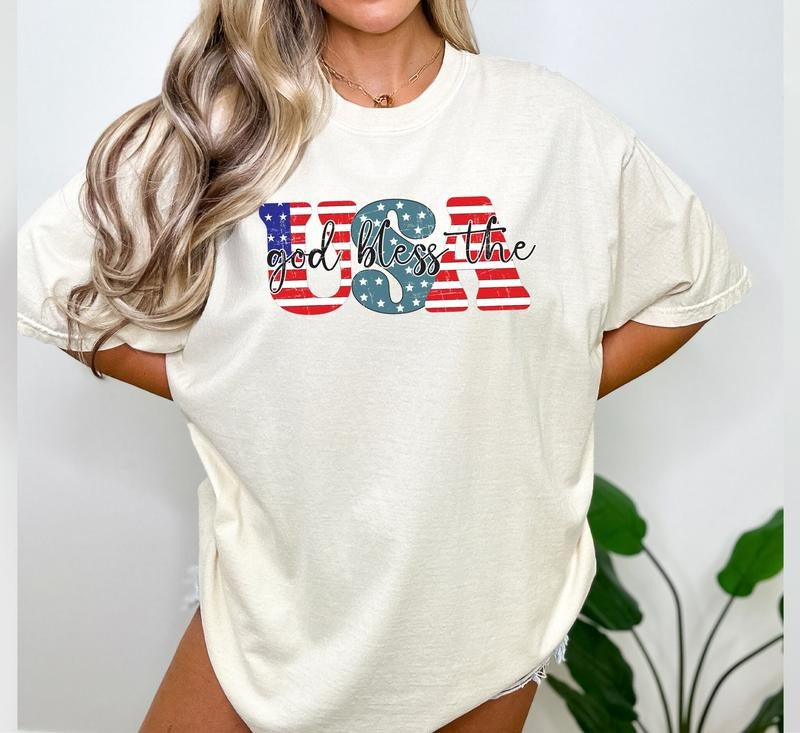 God Bless America Shirt 4th Of July Shirt Freedom Shirt Fourth Of July Shirt Patriotic Shirt Independence Day Shirt...