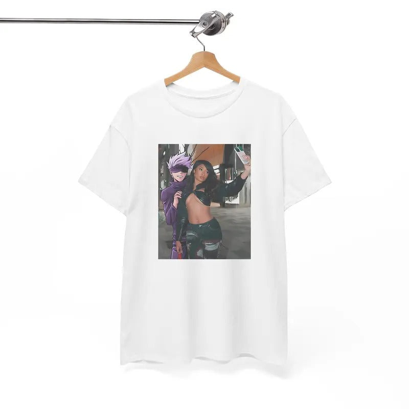 Gojo x Megan Tshirt, Anime Tshirt, Jujutsu Kaisen Tshirt, Funny Tshirt Hoodie, Sweatshirt | InkThreadWorks.com