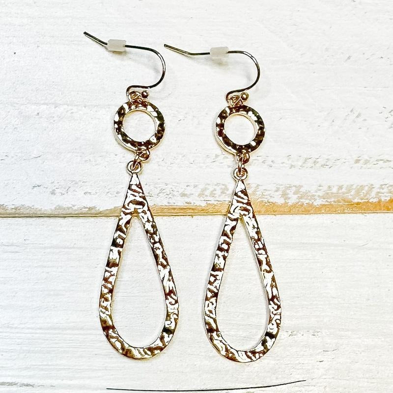 Gold Circle Teardrop Earrings T-Shirts, Hoodie, Sweatshirt | InkThreadWorks.com