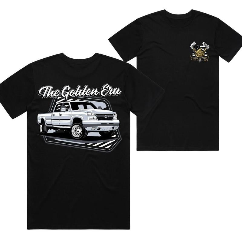 Golden Era Cat Eye Tee - Graphic Truck Stylish Car Merch For Automotive Enthusiasts
