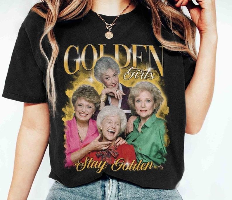 Golden Girls Stay Golden Shirt, Golden Girl Shirt, The Golden Fan Shirt, 80s Tv Sitcom Hoodie, Sweatshirt