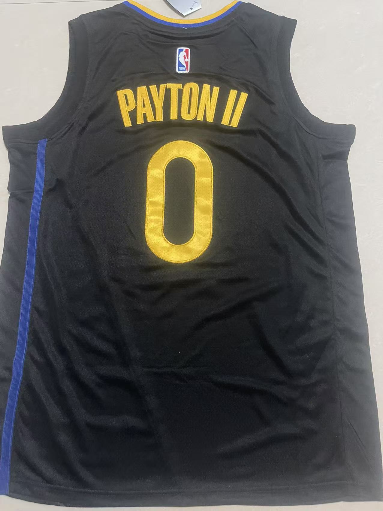 Golden State Warriors #0 Gary Payton II Warriors 0 # Black Style 1