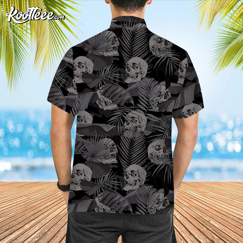 Gothic Skull Goth Men Hawaiian Shirt