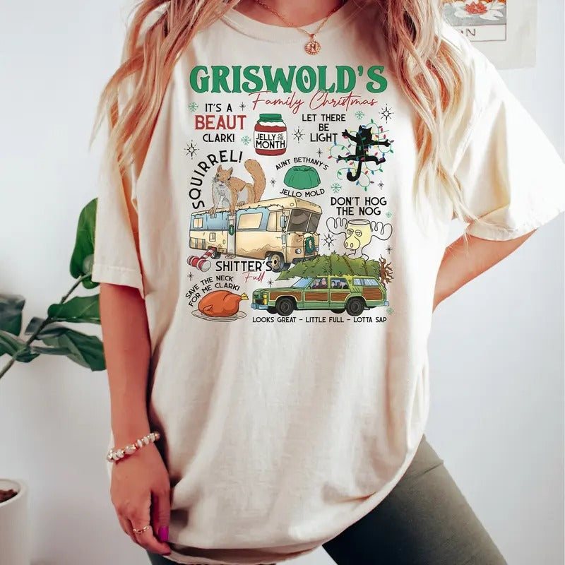 Gr1swold Christmas Tshirt, Christmas Tree Farm Shirt, Family Vacation, National Lamp00n's Christmas Vacation, Unisex...