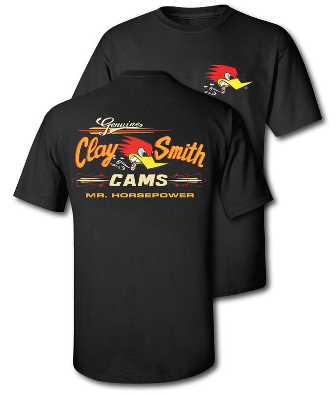 Graphic Tees Clay Smith Cams Mr.Horsepower Built to Speed Casual Cotton