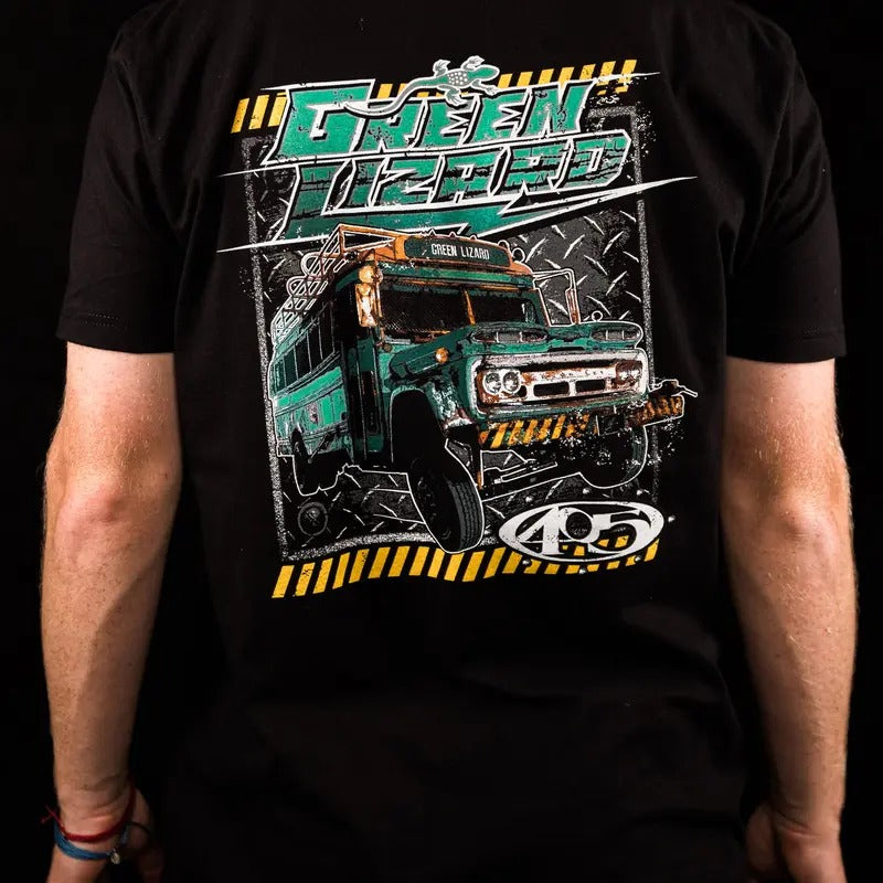 Green Lizard Prison Bus - Tshirt Cotton Crewneck Hoodie, Sweatshirt | InkThreadWorks.com
