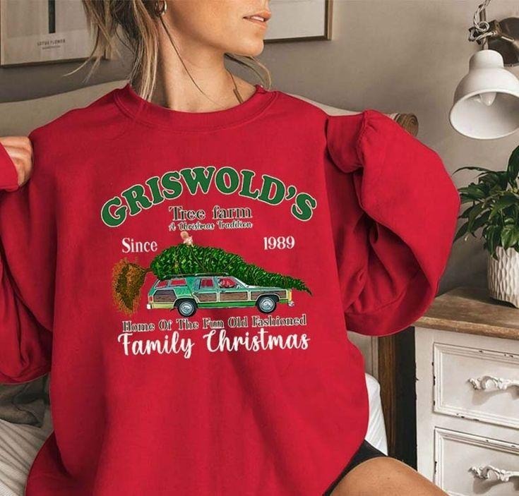 Griswold's Tree Farm Since 1989 Sweatshirt, Christmas Sweatshirt, Christmas Sweatshirt, Christmas Family, Christmas Gift,...