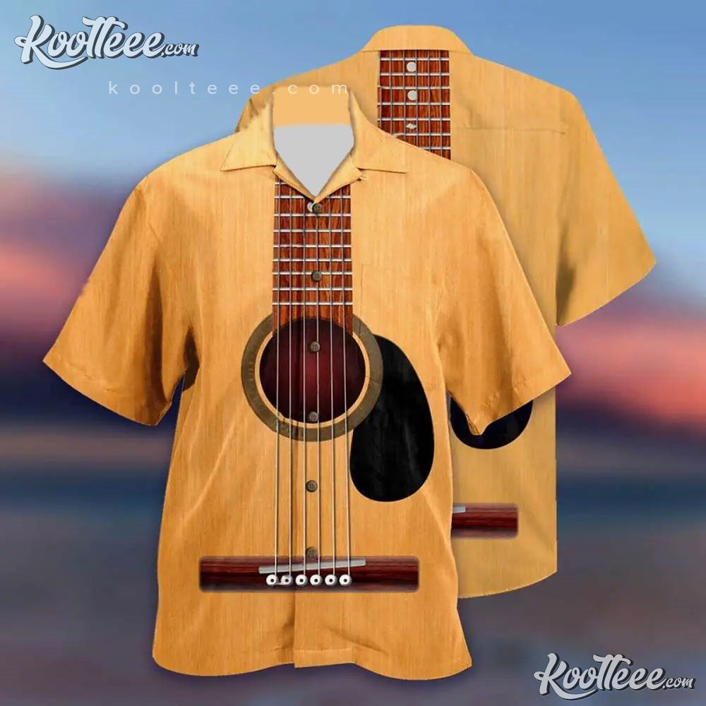 Guitar Music Aloha Hawaiian Shirt
