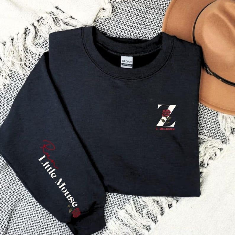 HD Carlton - Run Little Mouse Sweatshirt, Dark Romance, Book Lover Gift, Haunting Adeline Sweatshirt, Smut Reader, throne...