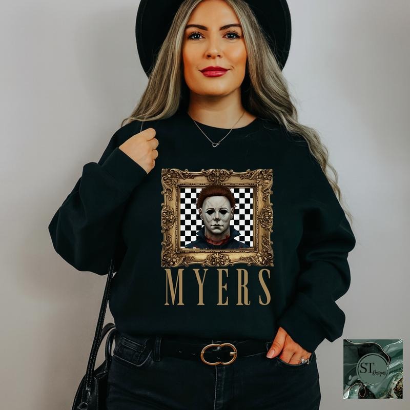 Halloween Character Portraits Crewneck T-Shirts, Hoodie, Sweatshirt | InkThreadWorks.com