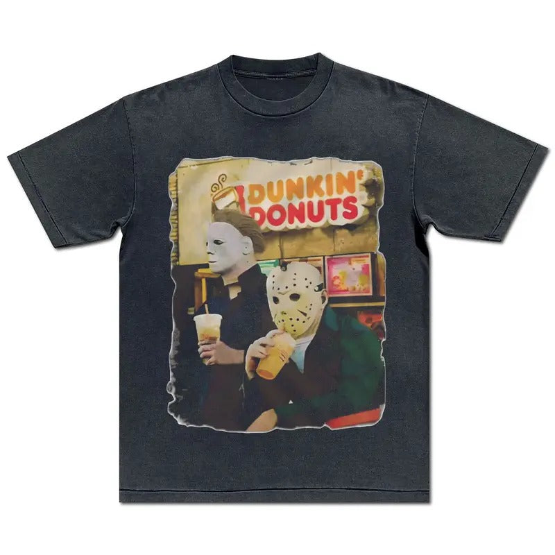 Halloween Sweatshirt, Jason Michael Dunkin Donuts, Comfort Colors, Halloween Movie Shirt, Meme Shirt, 90s Halloween Shirt, Horror Shirt,Meme