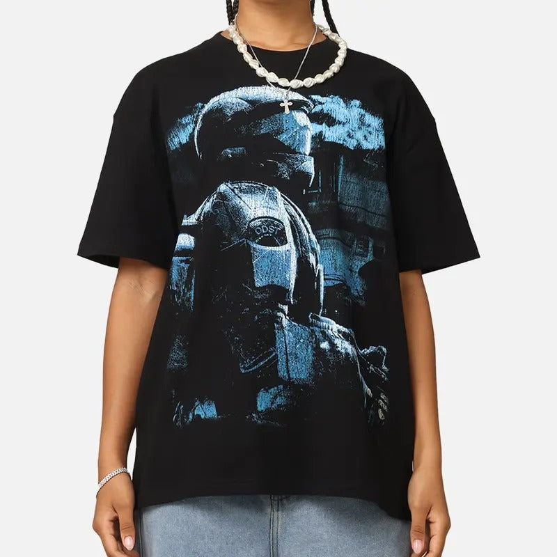 Halo Halo ODST Vintage T-Shirt Trending Movie Shirt Menswear Womenswear Streetwear Movie Fans Graphic Casual Clothing
