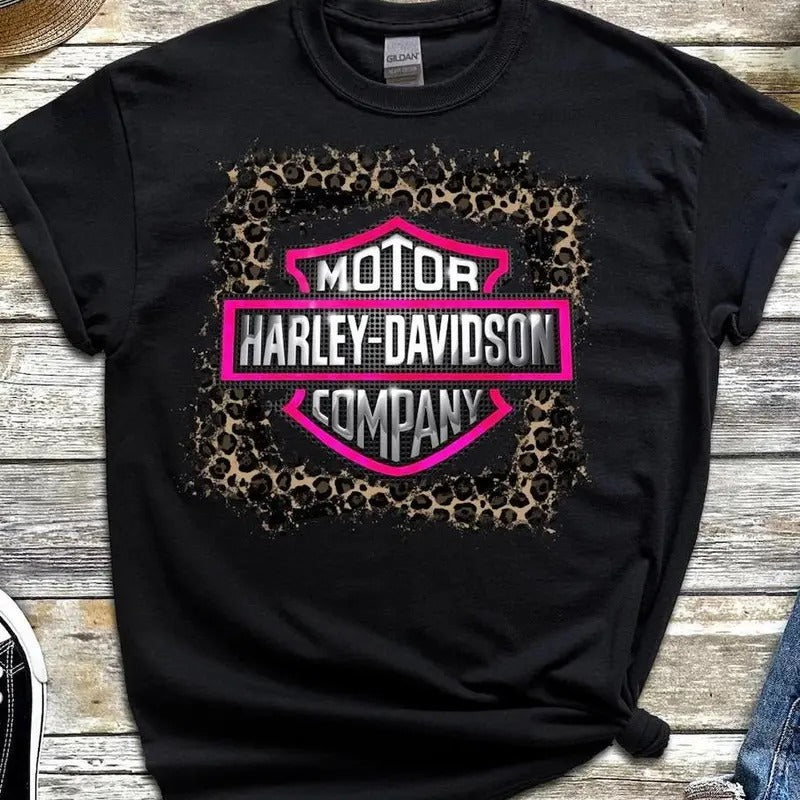 Harly-davidson T Shirt, Harley Hair Dont Care, Trendy Shirt, Gift For Her, Motorcycle Lovers Graphic Tee, shirt trend
