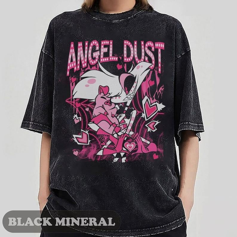 Hazbin Hotel Angel Dust And Fat Nugget Cute T-Shirt, Hazbin Hotel Characters SweaT-Shirts, Helluva Boss, Gifts