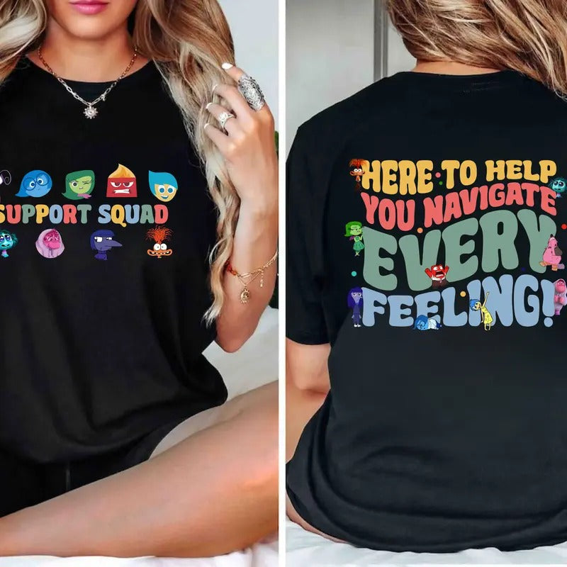 Here to Help You Navigate Every Feeling Shirt, Teacher Shirt,BCBA Shirt Hoodie, Sweatshirt | InkThreadWorks.com