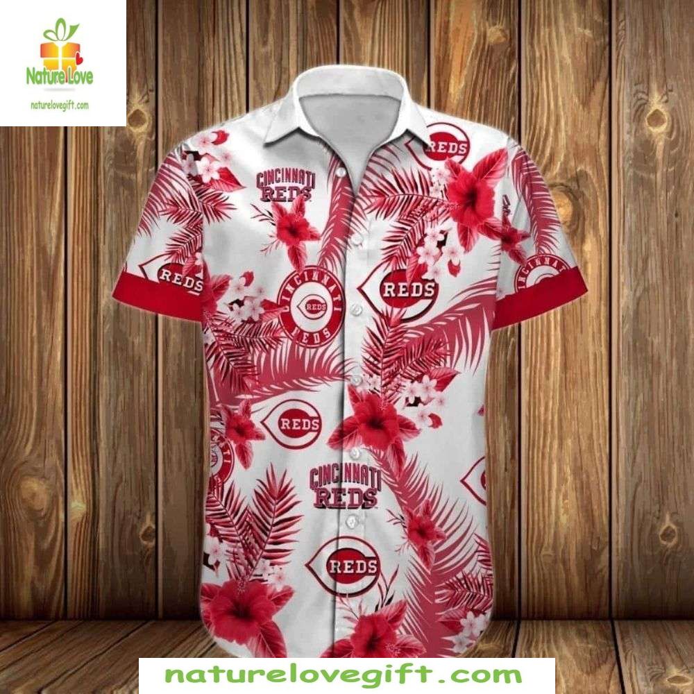 Cincinnati Reds Hawaiian Shirt Hibiscus Harmony Stylish Baseball Apparel