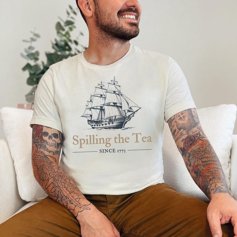 History Teacher T Shirt Hoodie Sweater Spilling The Tea Since 1773 Boston Tea Party Shirt Us History Shirt 4th Of July...