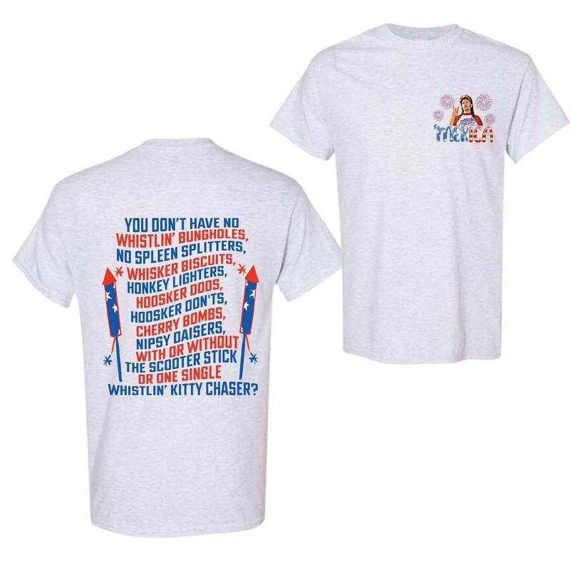 Holiday, 2-sided Joe Dirt Merica July 4th Shirt Funny Joe D, Funny 4th of July Shirt, Clothing, Cotton, Full Color, Full Size